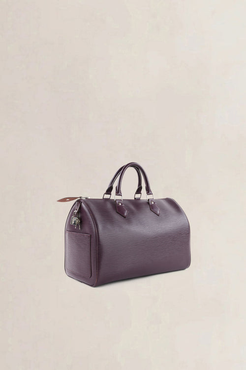 Louis Vuitton Cassis Epi Leather Speedy 35 Top Handle Bag