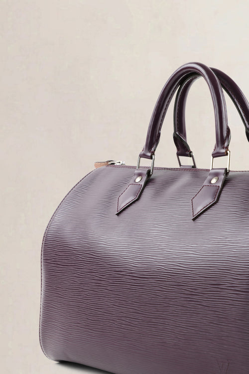 Louis Vuitton Cassis Epi Leather Speedy 35 Top Handle Bag