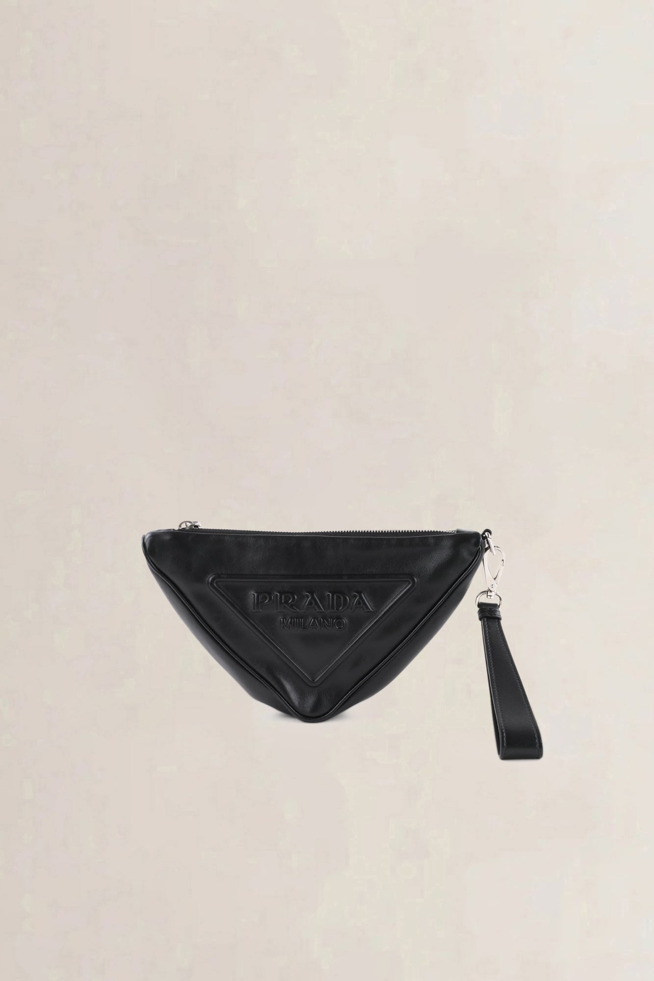 Prada Black Triangle Clutch