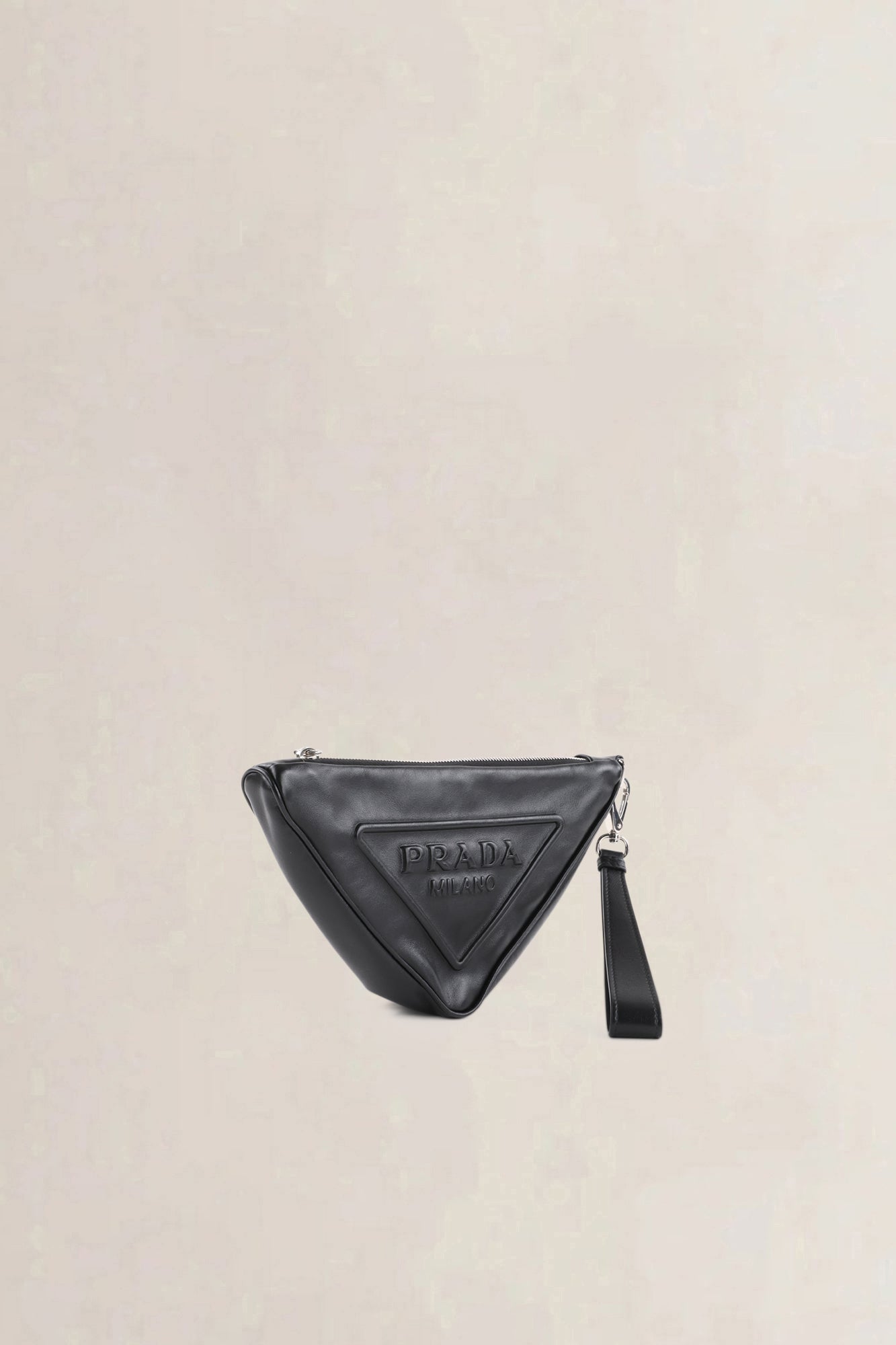Prada Black Triangle Clutch