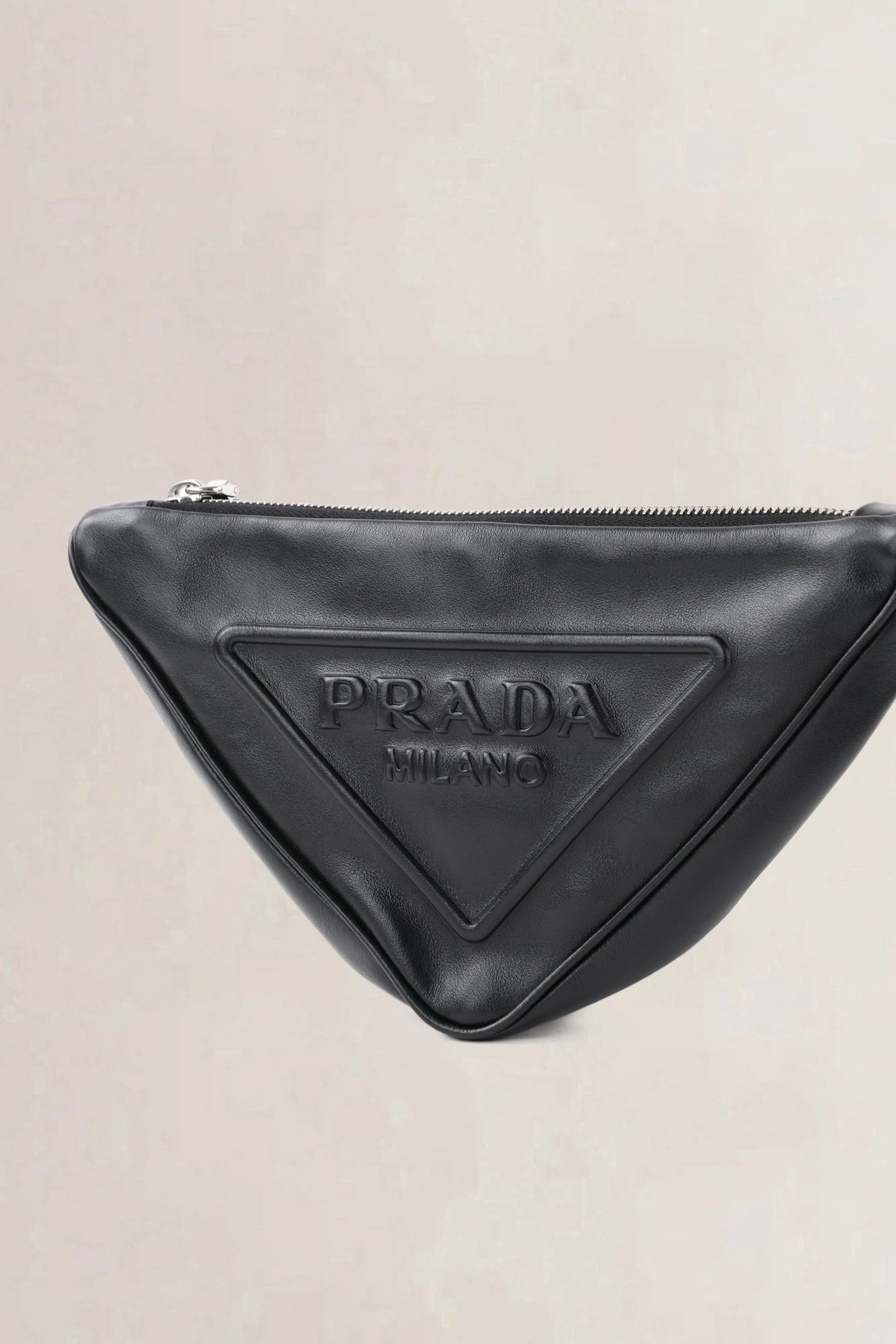 Prada Black Triangle Clutch