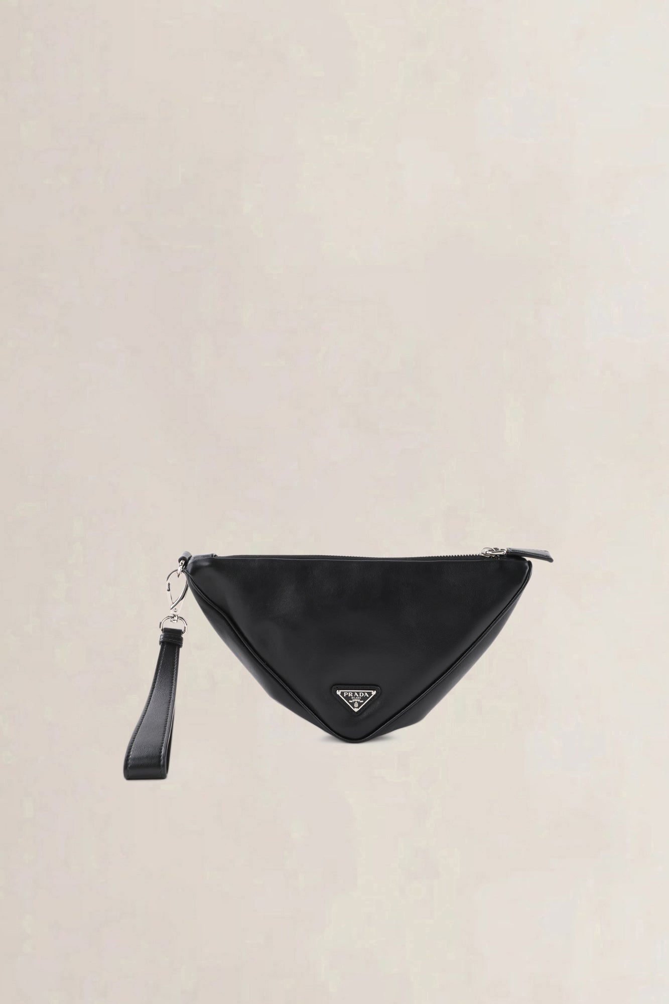 Prada Black Triangle Clutch