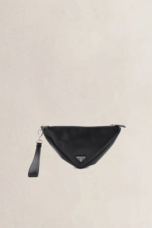 Prada Black Triangle Clutch