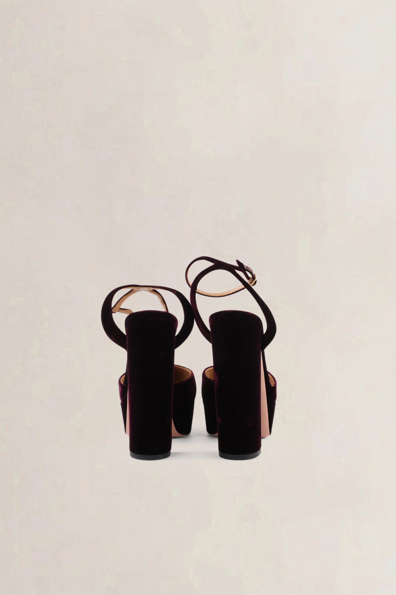 Aquazzura Purple Velvet Slingback Pumps