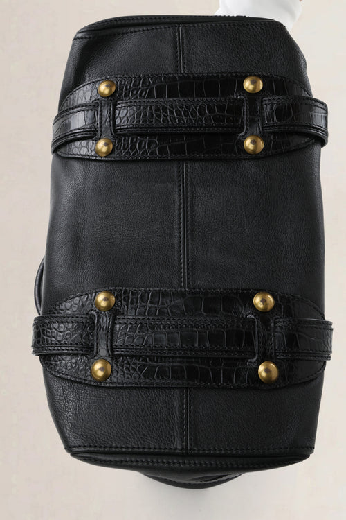 Etro Black Leather Shoulder Bag