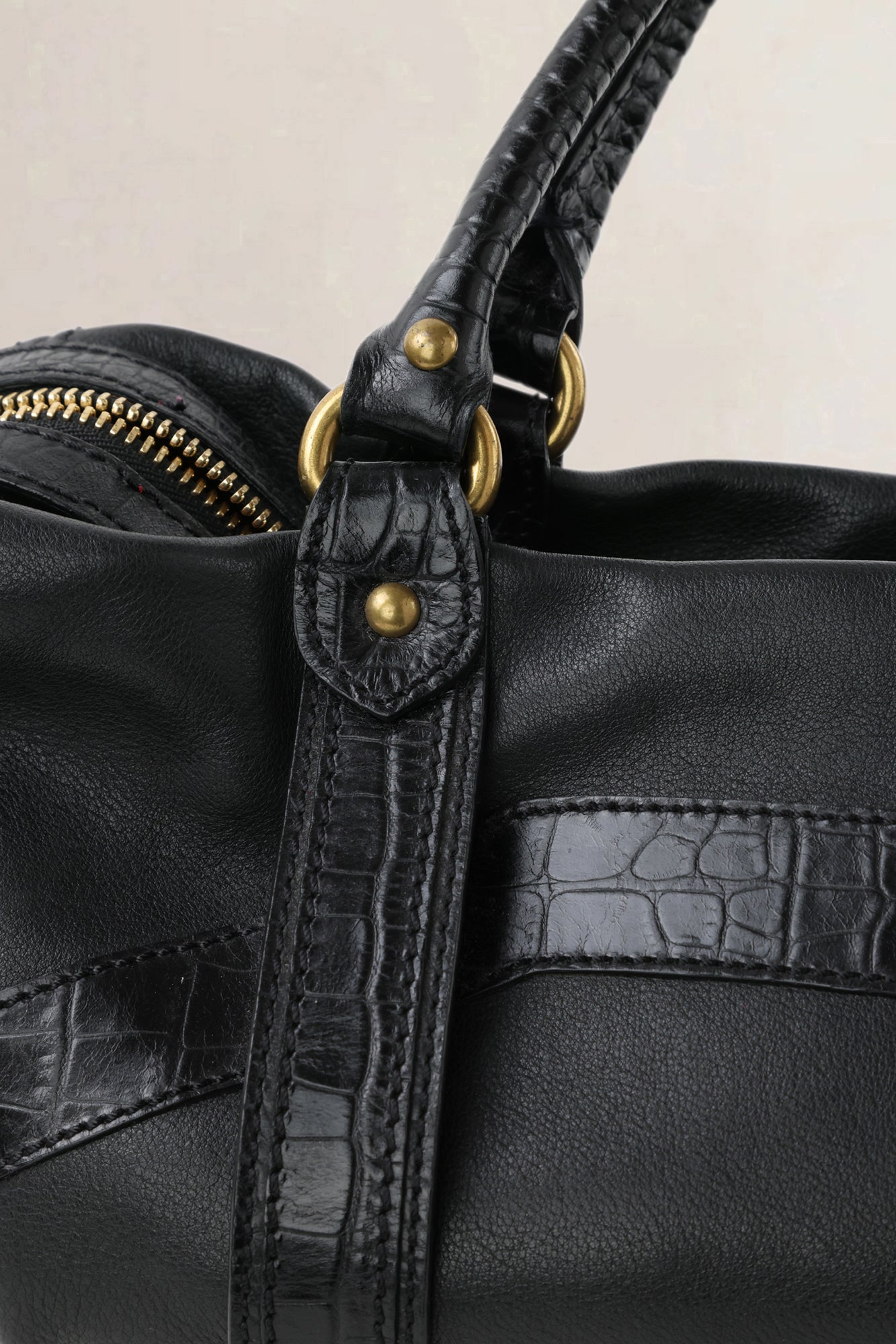 Etro Black Leather Shoulder Bag