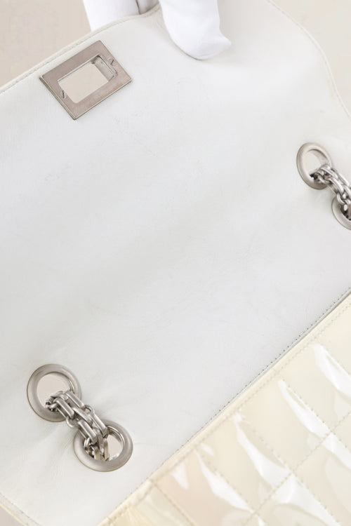 Chanel White Patent Leather Crossbody Bag