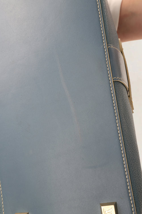Louis Vuitton Blue Suhali Lingenieux PM Top Handle Bag