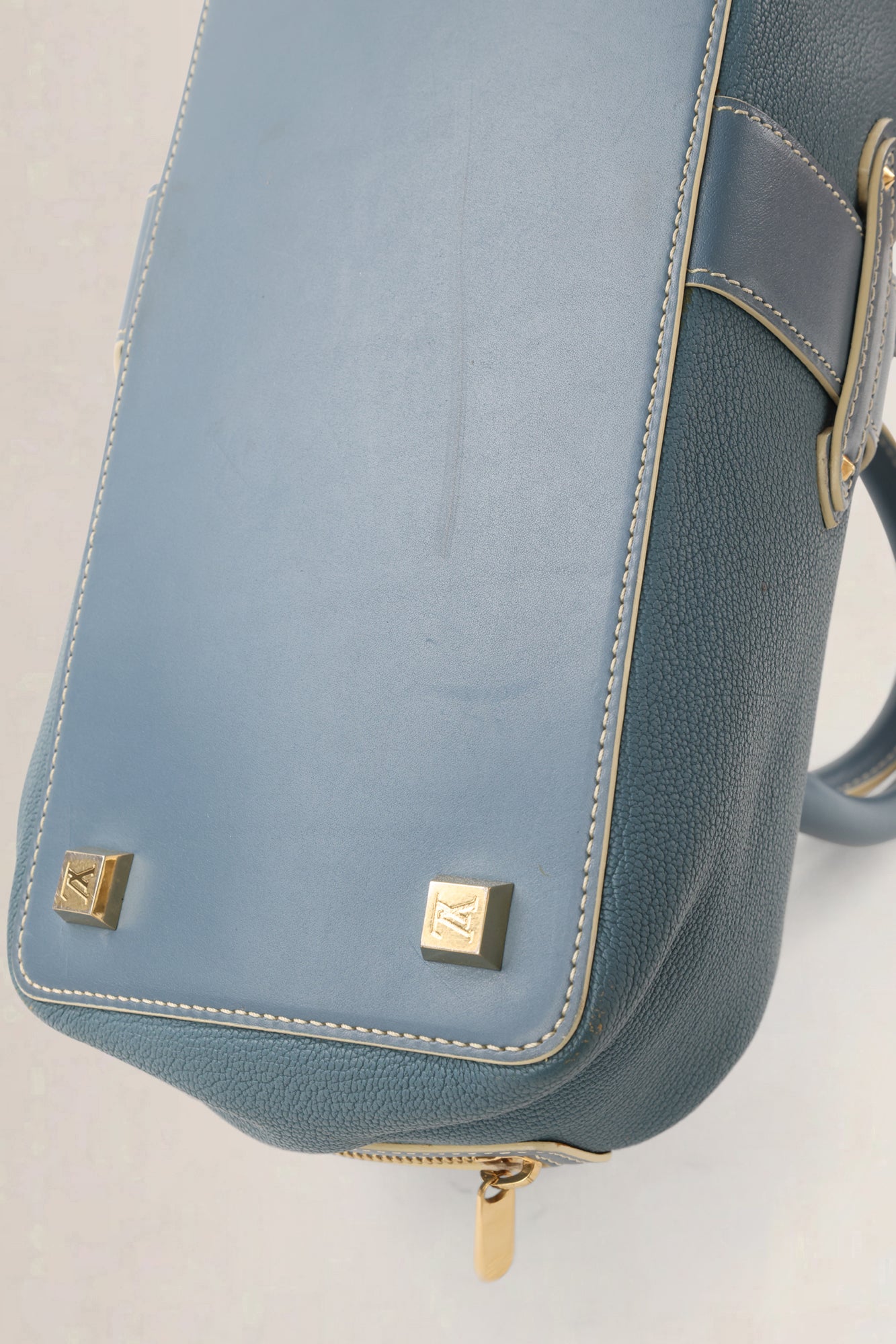 Louis Vuitton Blue Suhali Lingenieux PM Top Handle Bag