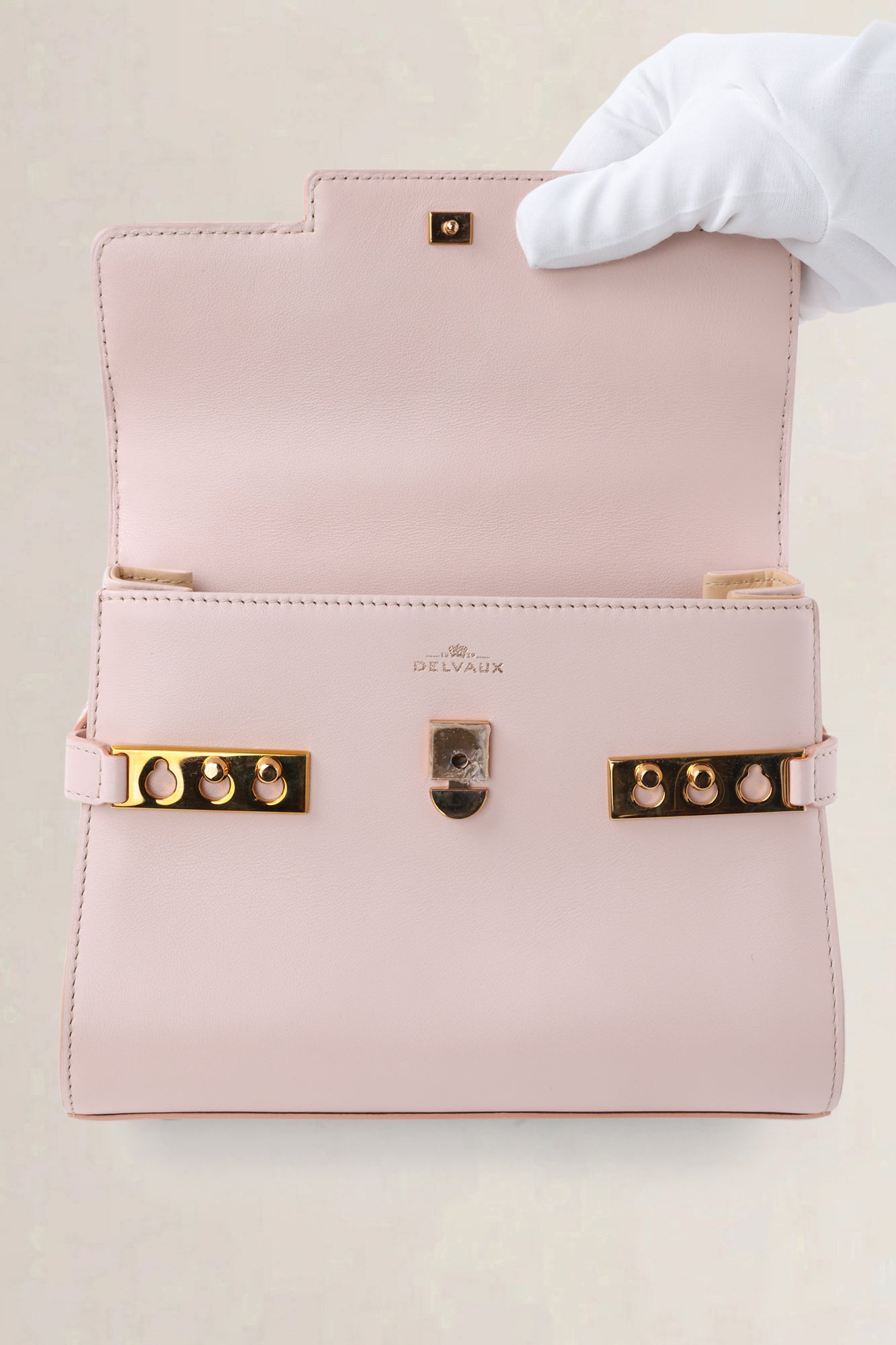 Delvaux Pink Tempête Mini Crossbody Bag
