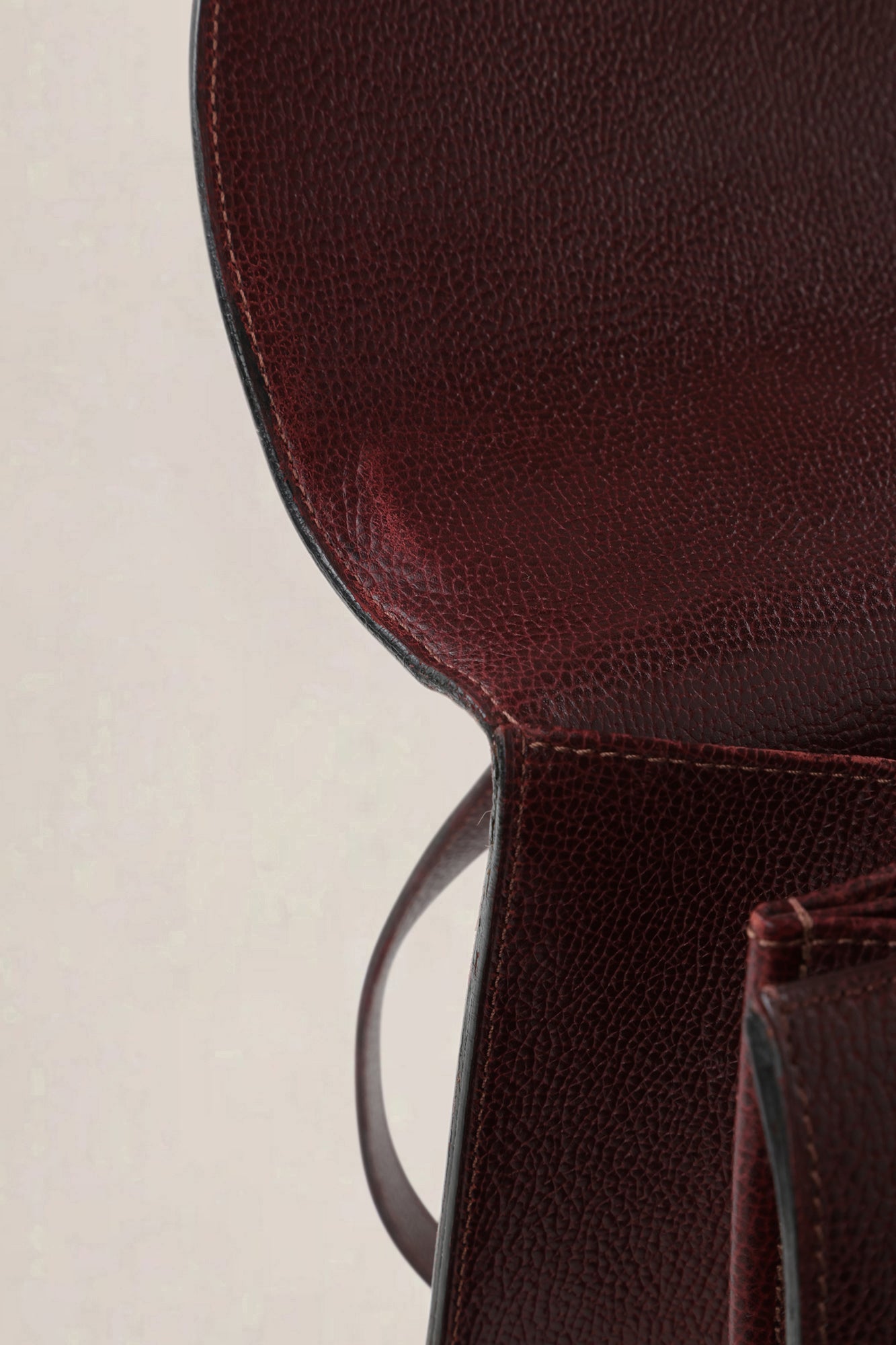 Delvaux Burgundy Jumping Calf Brillant Amethyste Briefcase Crossbody Bag