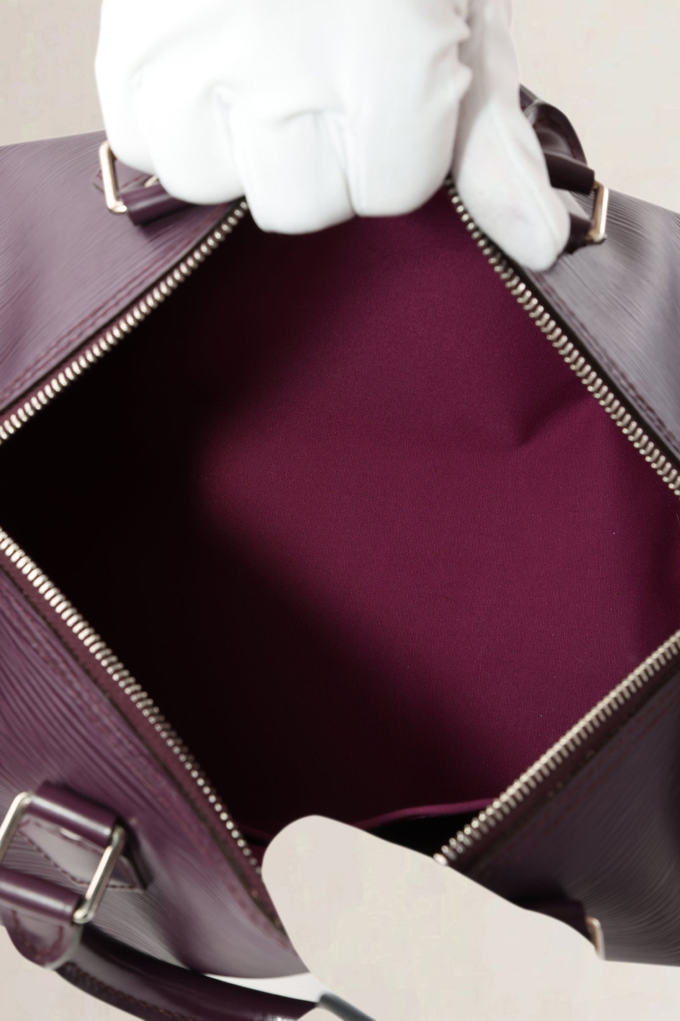 Louis Vuitton Cassis Epi Leather Speedy 35 Top Handle Bag