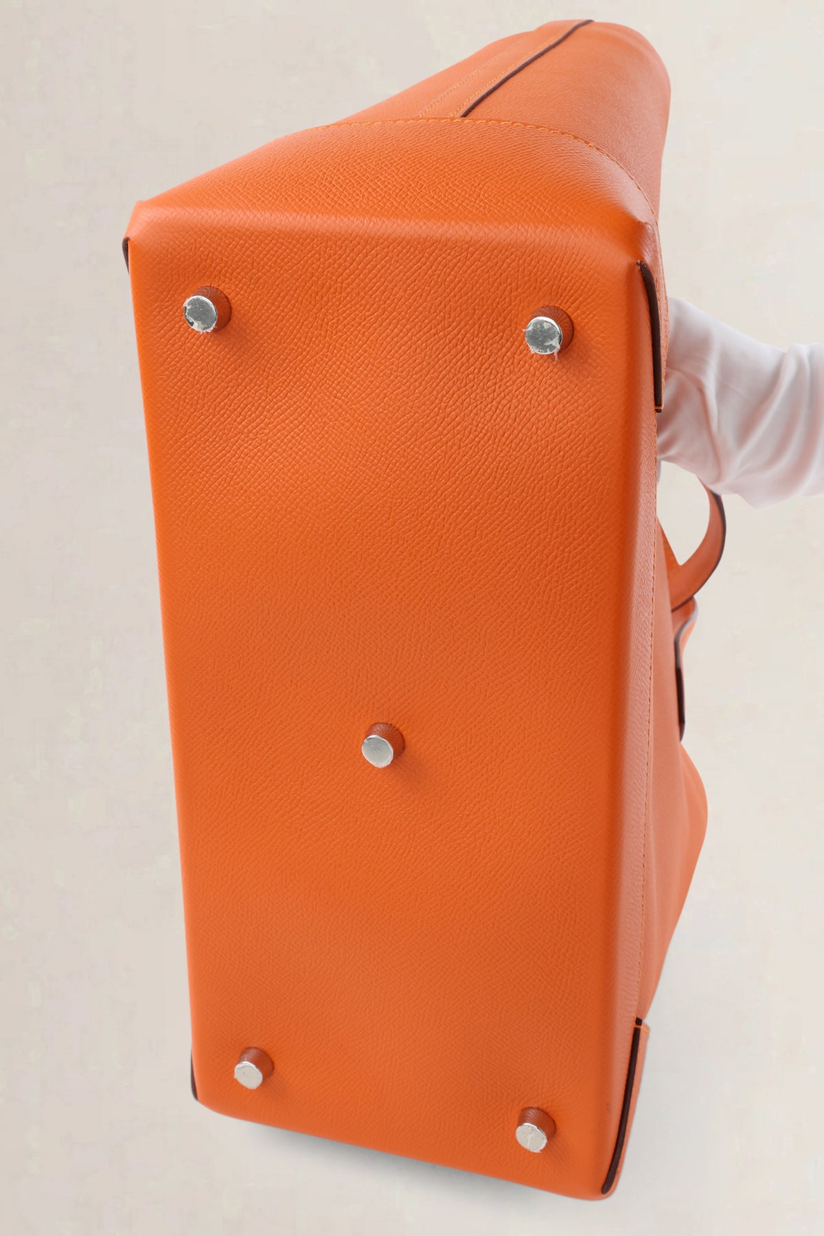 Hermès Orange Maxibox 30 Top Handle Bag
