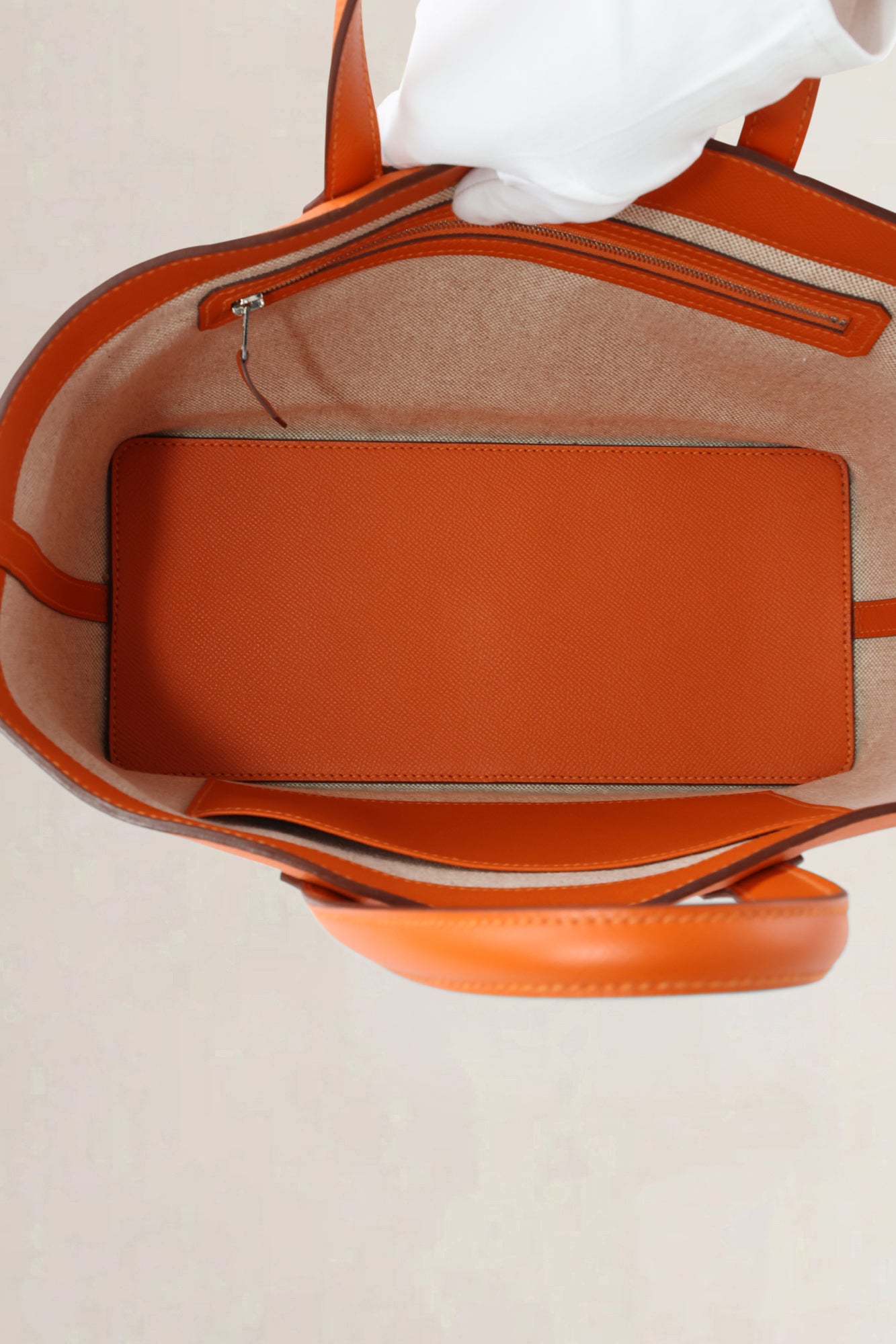 Hermès Orange Maxibox 30 Top Handle Bag