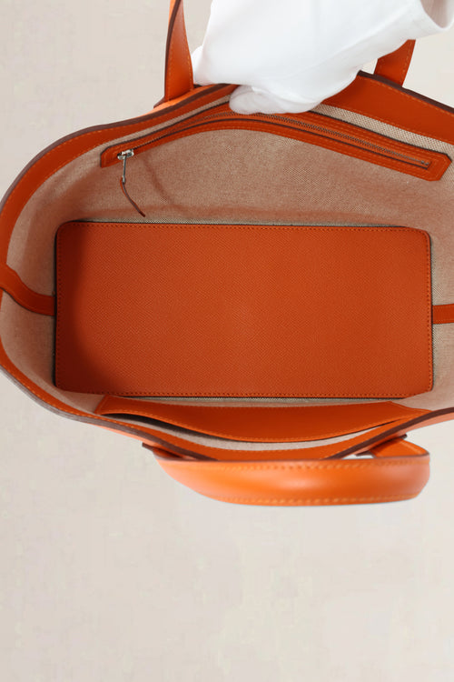 Hermès Orange Maxibox 30 Top Handle Bag