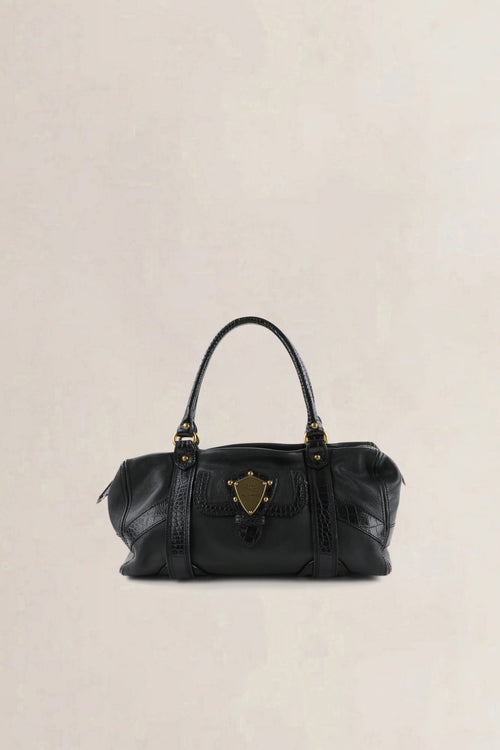 Etro Black Leather Shoulder Bag