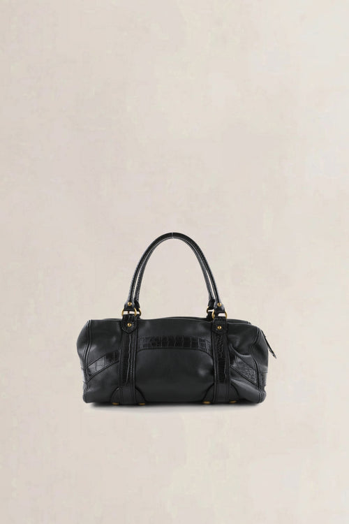 Etro Black Leather Shoulder Bag