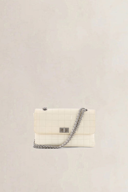Chanel White Patent Leather Crossbody Bag
