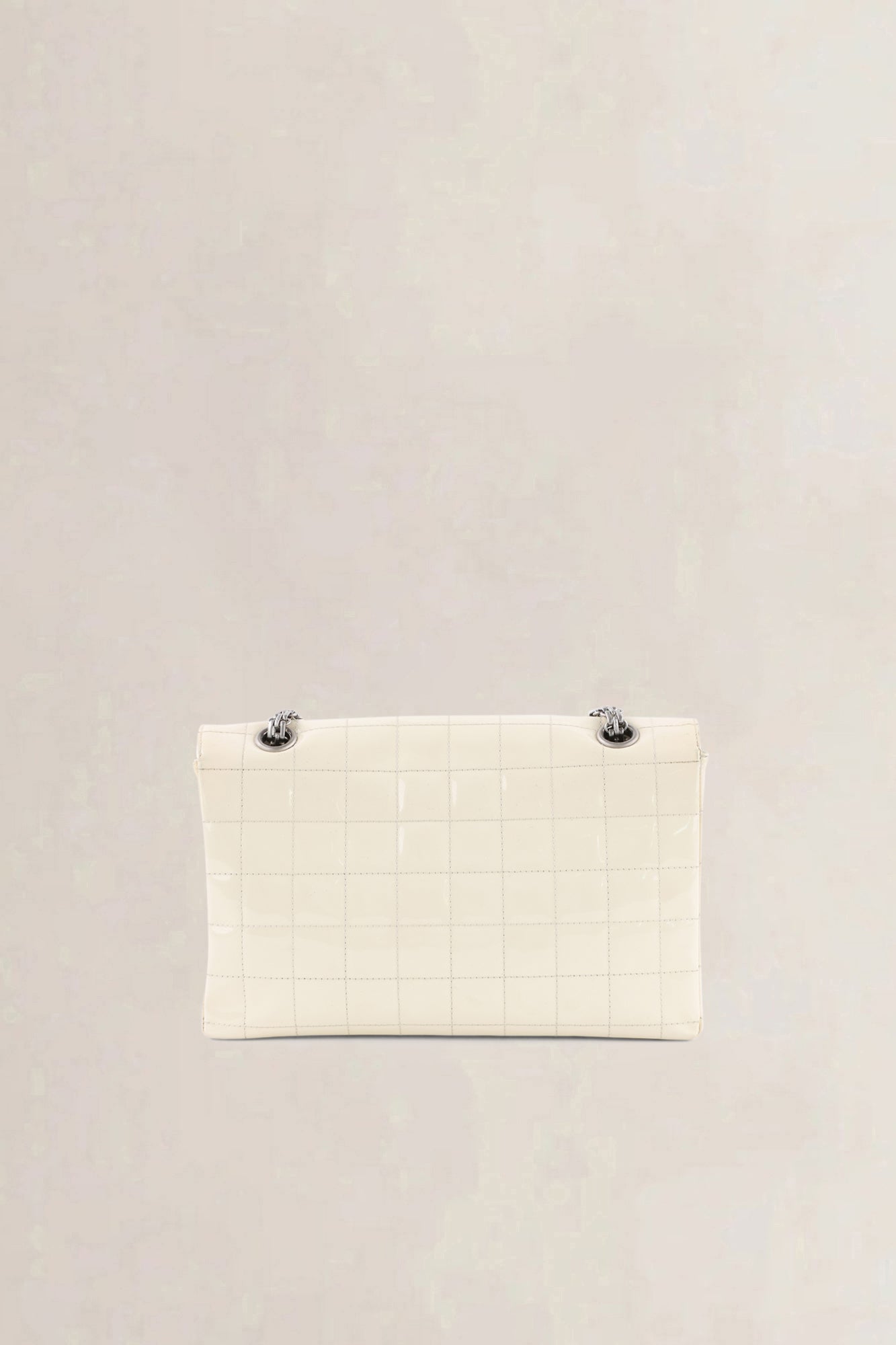 Chanel White Patent Leather Crossbody Bag