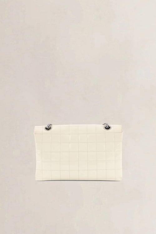 Chanel White Patent Leather Crossbody Bag
