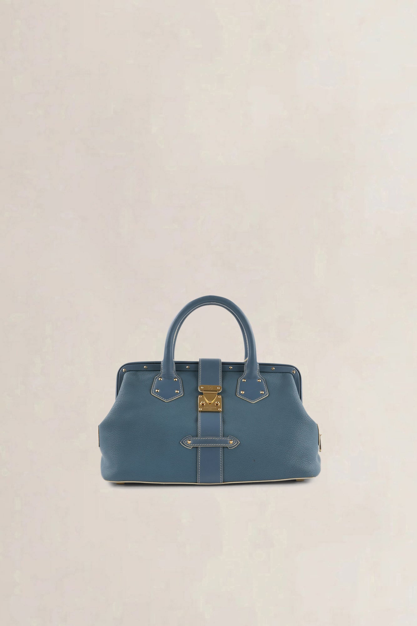 Louis Vuitton Blue Suhali Lingenieux PM Top Handle Bag