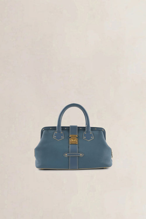 Louis Vuitton Blue Suhali Lingenieux PM Top Handle Bag