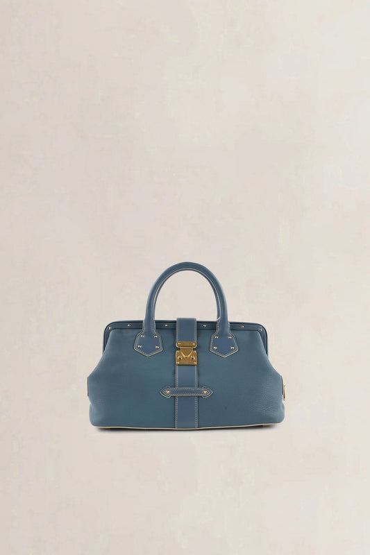 Louis Vuitton Blue Suhali Lingenieux PM Top Handle Bag
