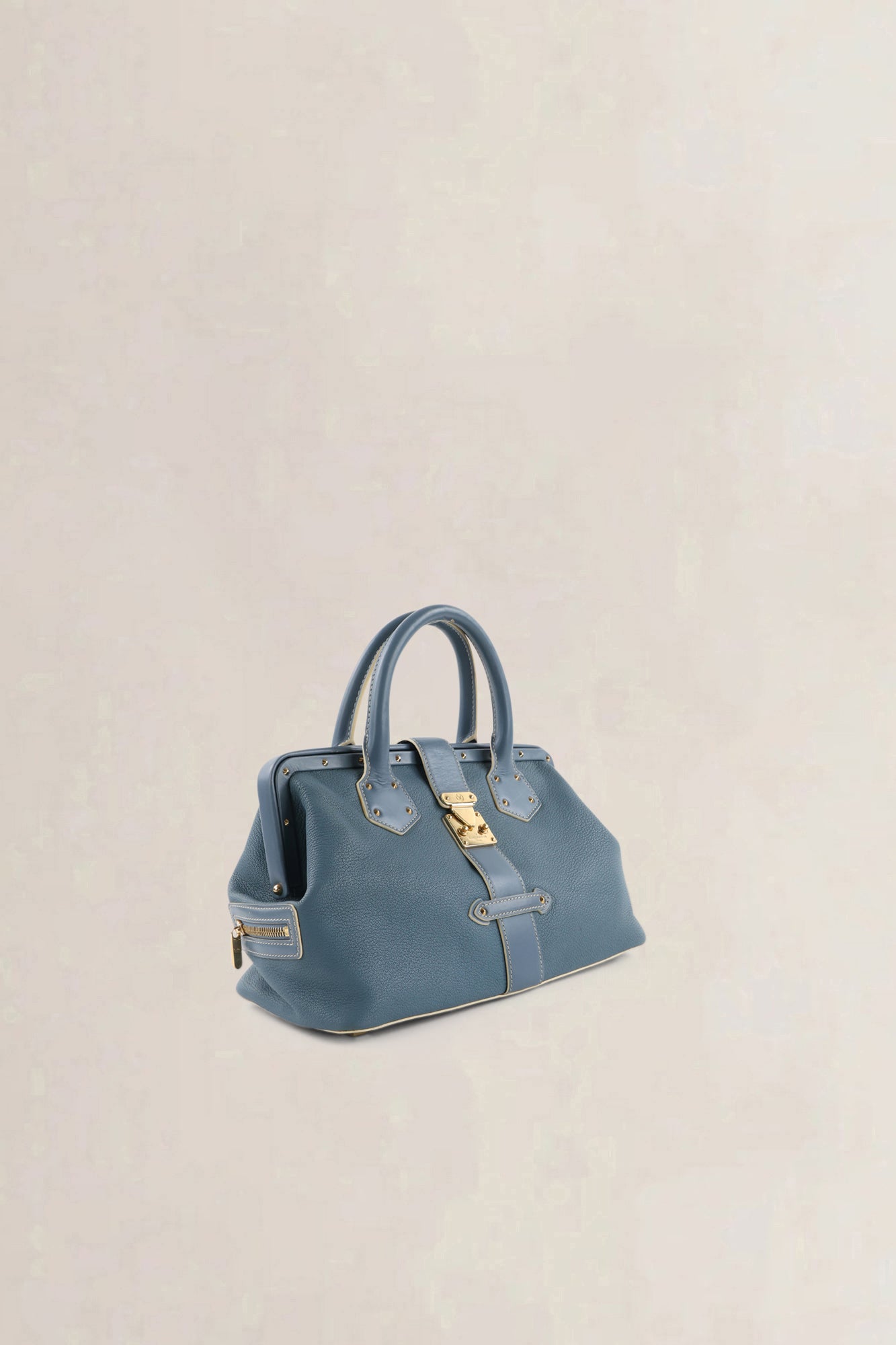 Louis Vuitton Blue Suhali Lingenieux PM Top Handle Bag
