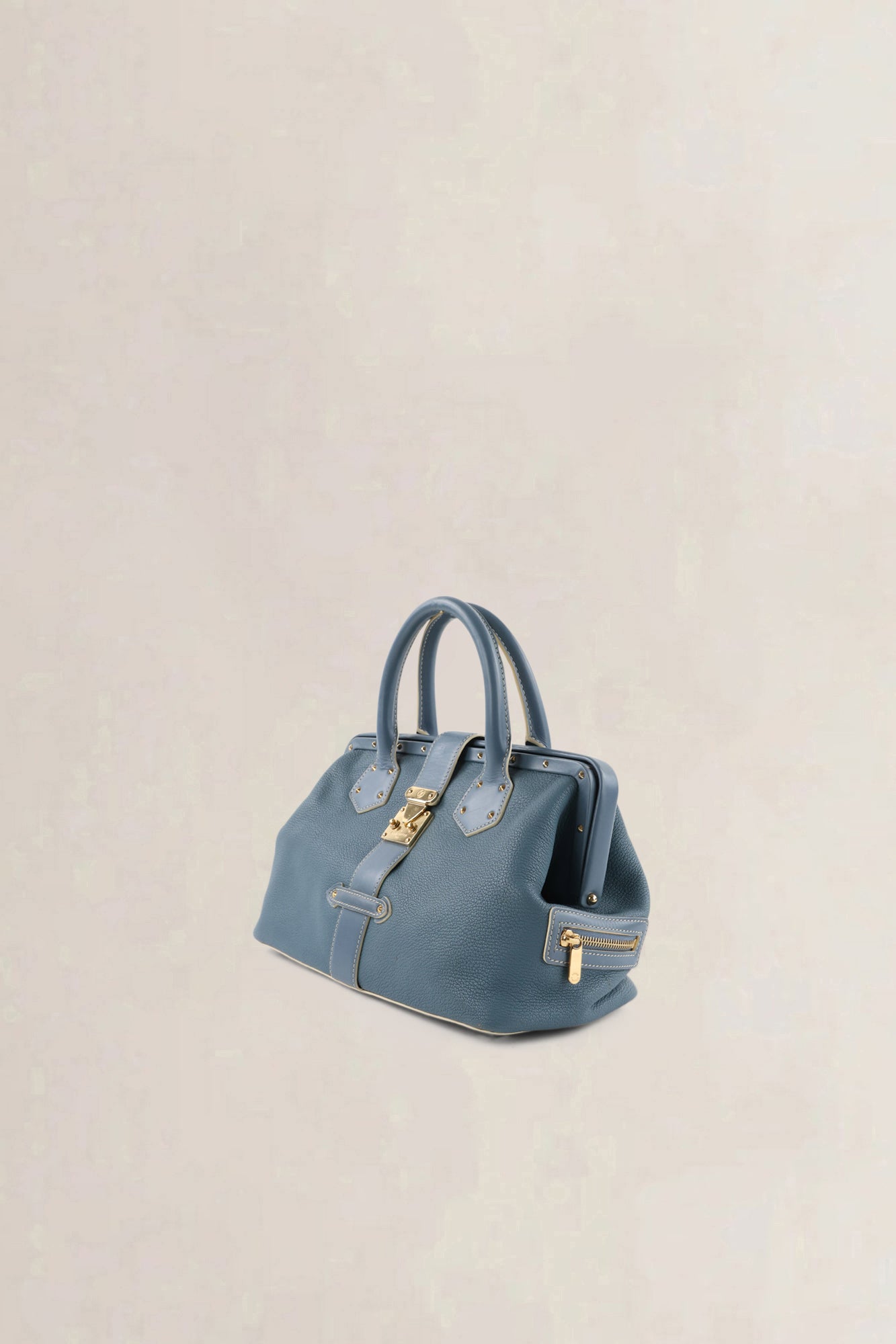 Louis Vuitton Blue Suhali Lingenieux PM Top Handle Bag