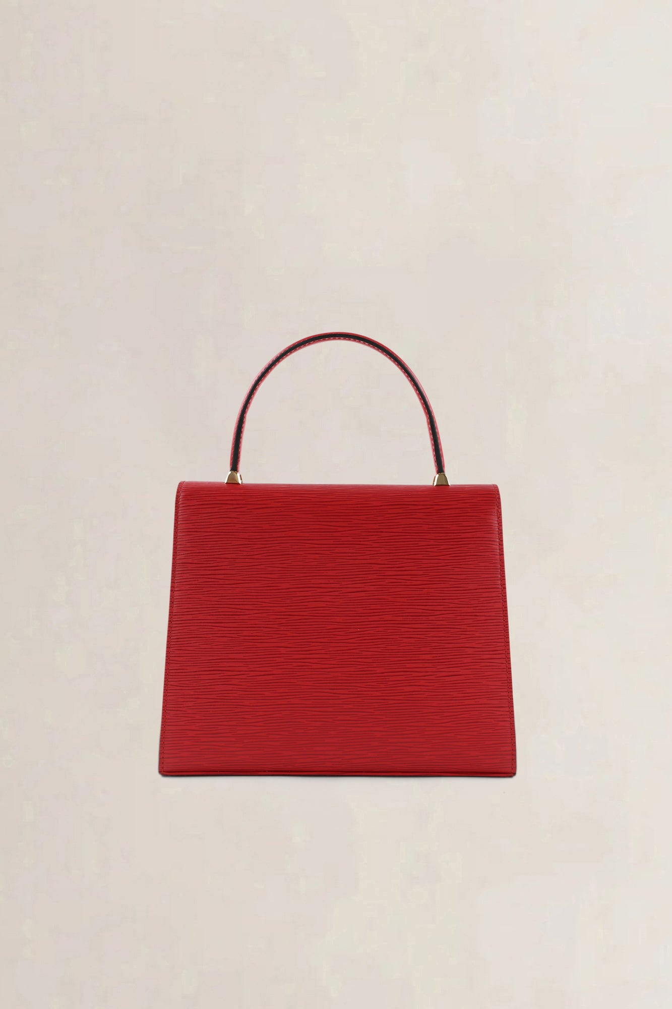 Louis Vuitton Red Epi Leather Malherbes Top Handle Bag