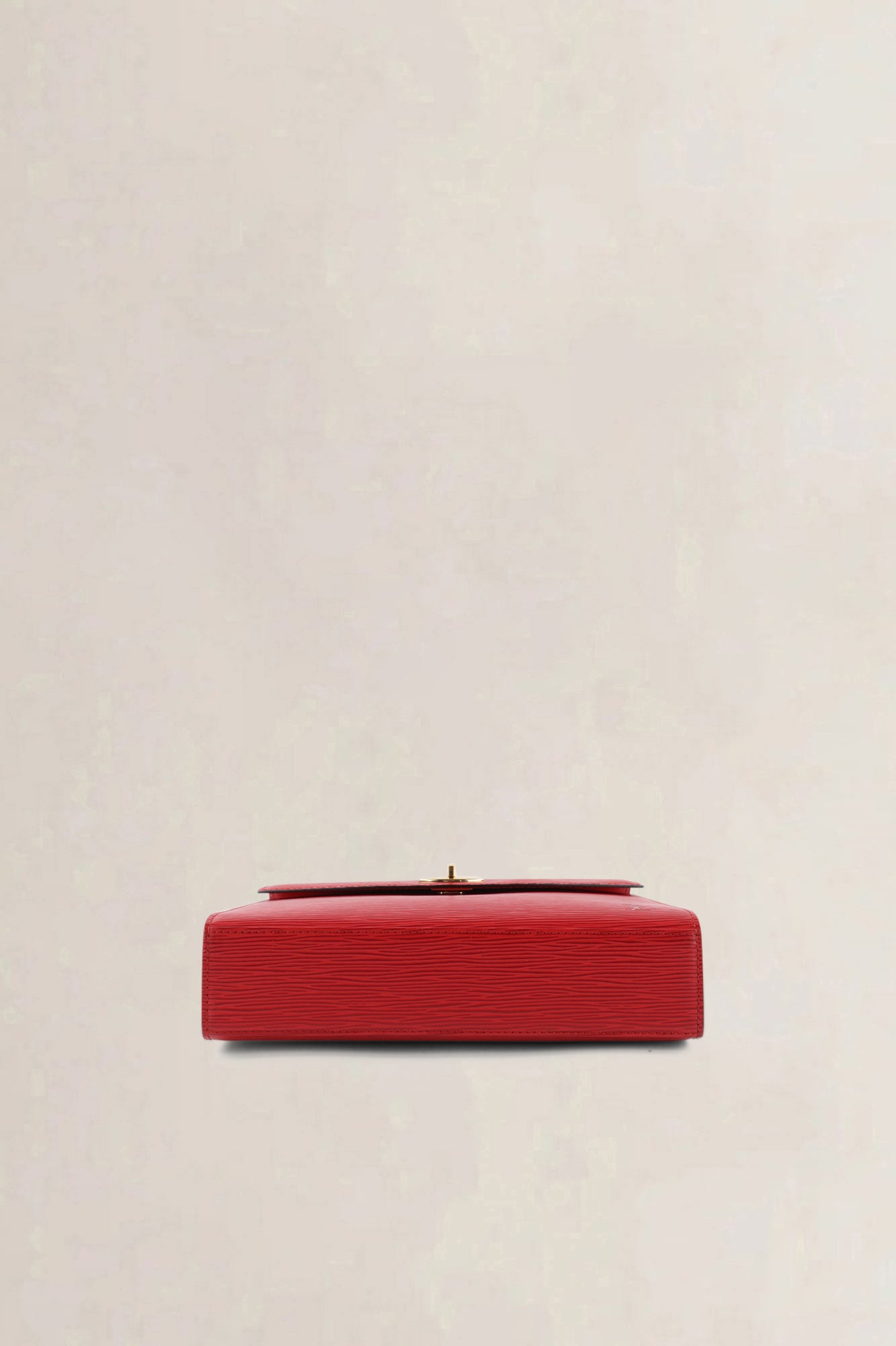 Louis Vuitton Red Epi Leather Malherbes Top Handle Bag