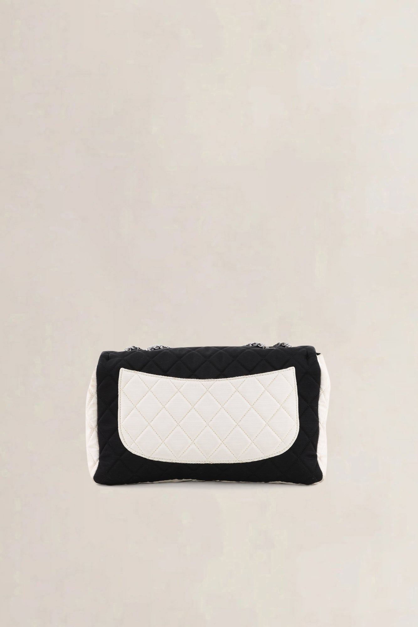 Chanel Black/White Cloth 2.55 Reissue Crossbody Bag