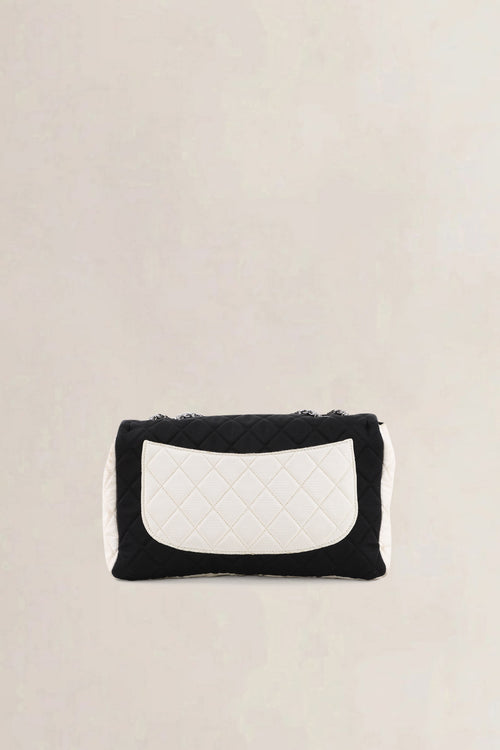 Chanel Black/White Cloth 2.55 Reissue Crossbody Bag