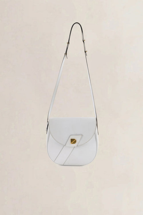 Delvaux White Leather Crossbody Bag