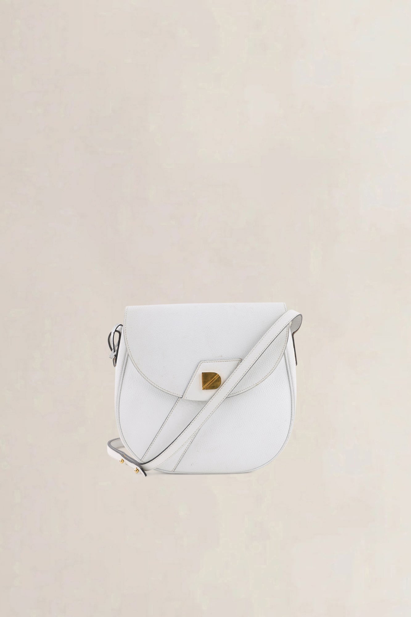 Delvaux White Leather Crossbody Bag