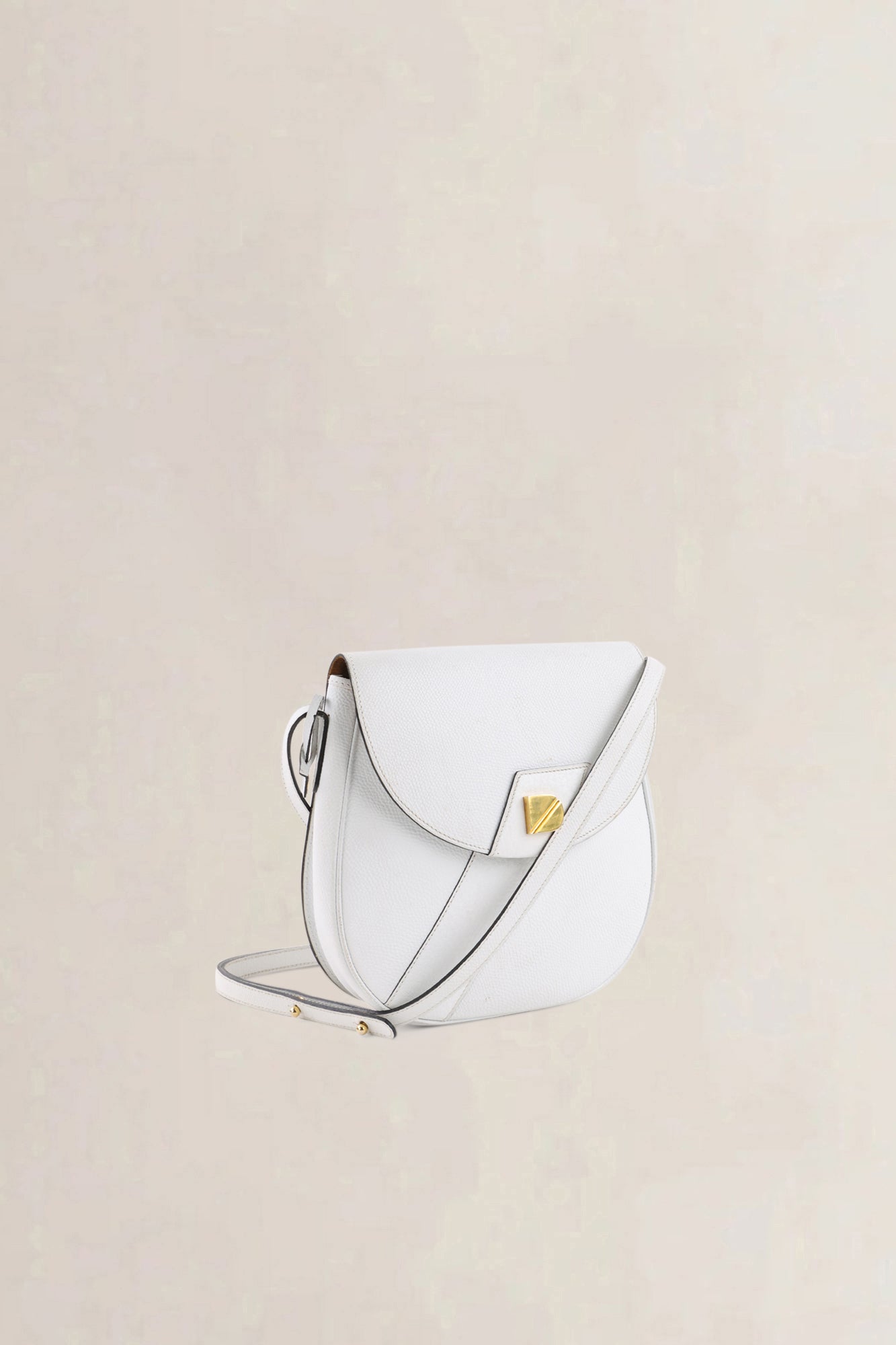 Delvaux White Leather Crossbody Bag
