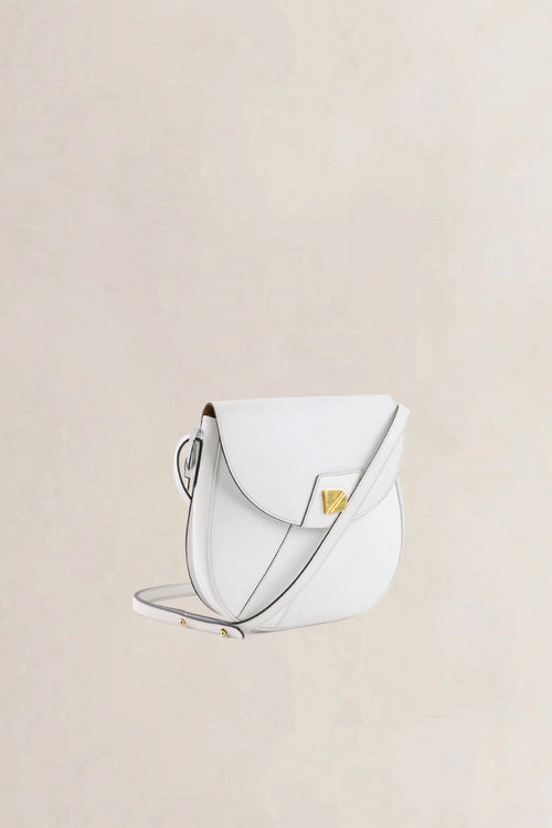 Delvaux White Leather Crossbody Bag