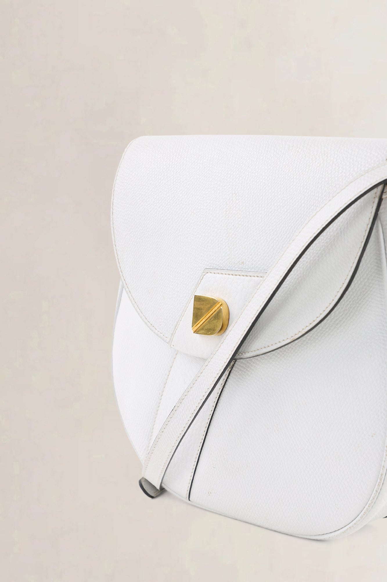 Delvaux White Leather Crossbody Bag