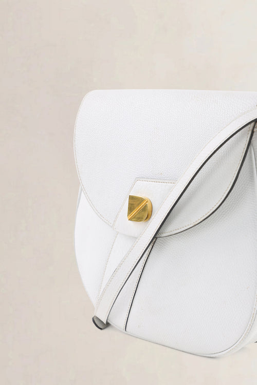 Delvaux White Leather Crossbody Bag