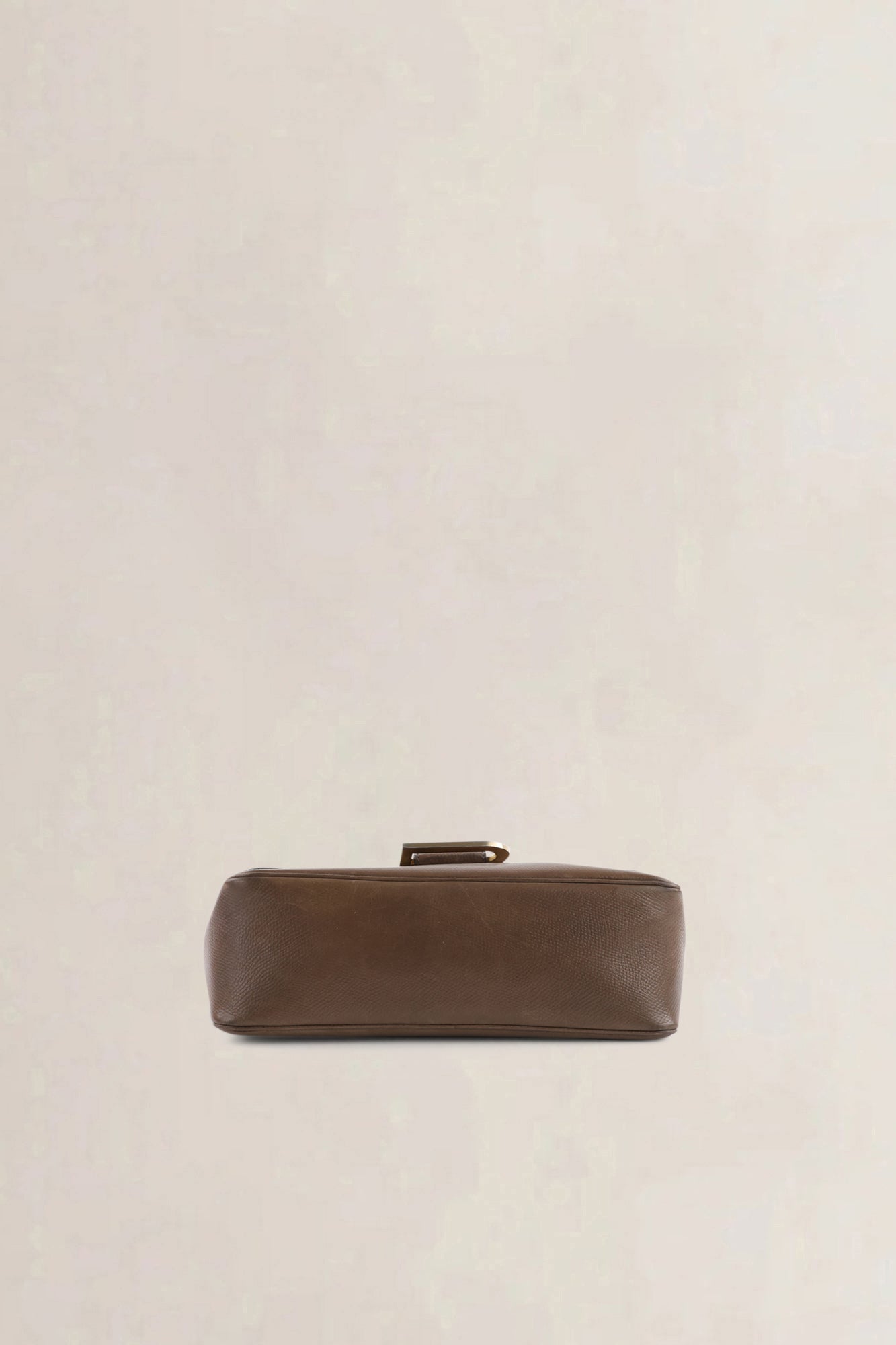 Delvaux Taupe Leather Poirier Crossbody Bag