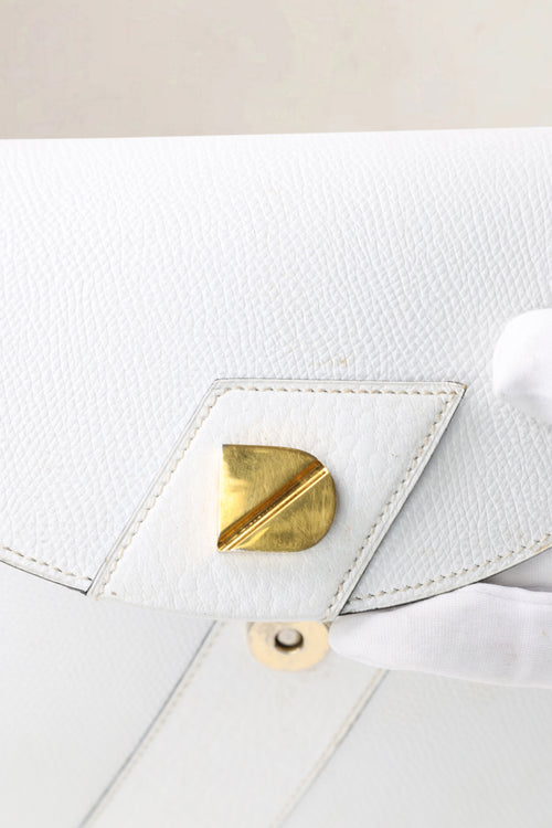 Delvaux White Leather Crossbody Bag
