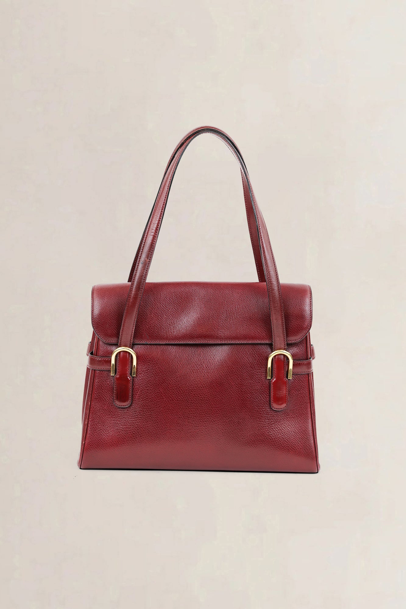 Delvaux Burgundy Shoulder Bag