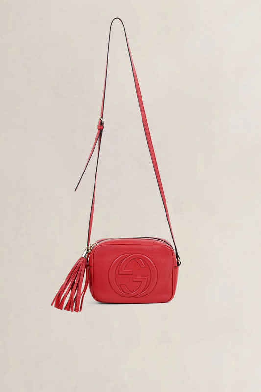 Gucci Red Soho Disco Crossbody Bag