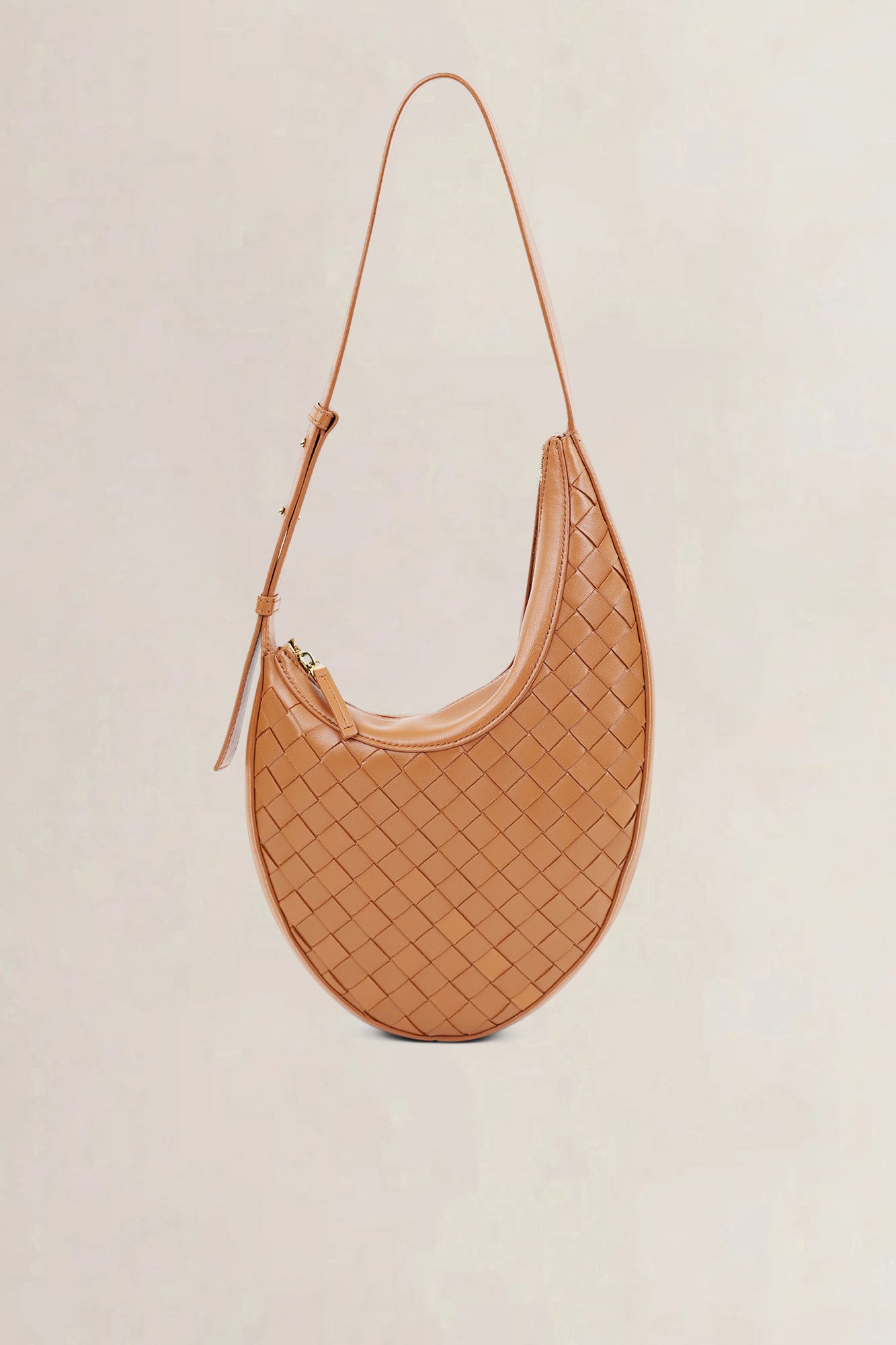 Bottega Veneta Brown Drop Small Wood Shoulder Bag