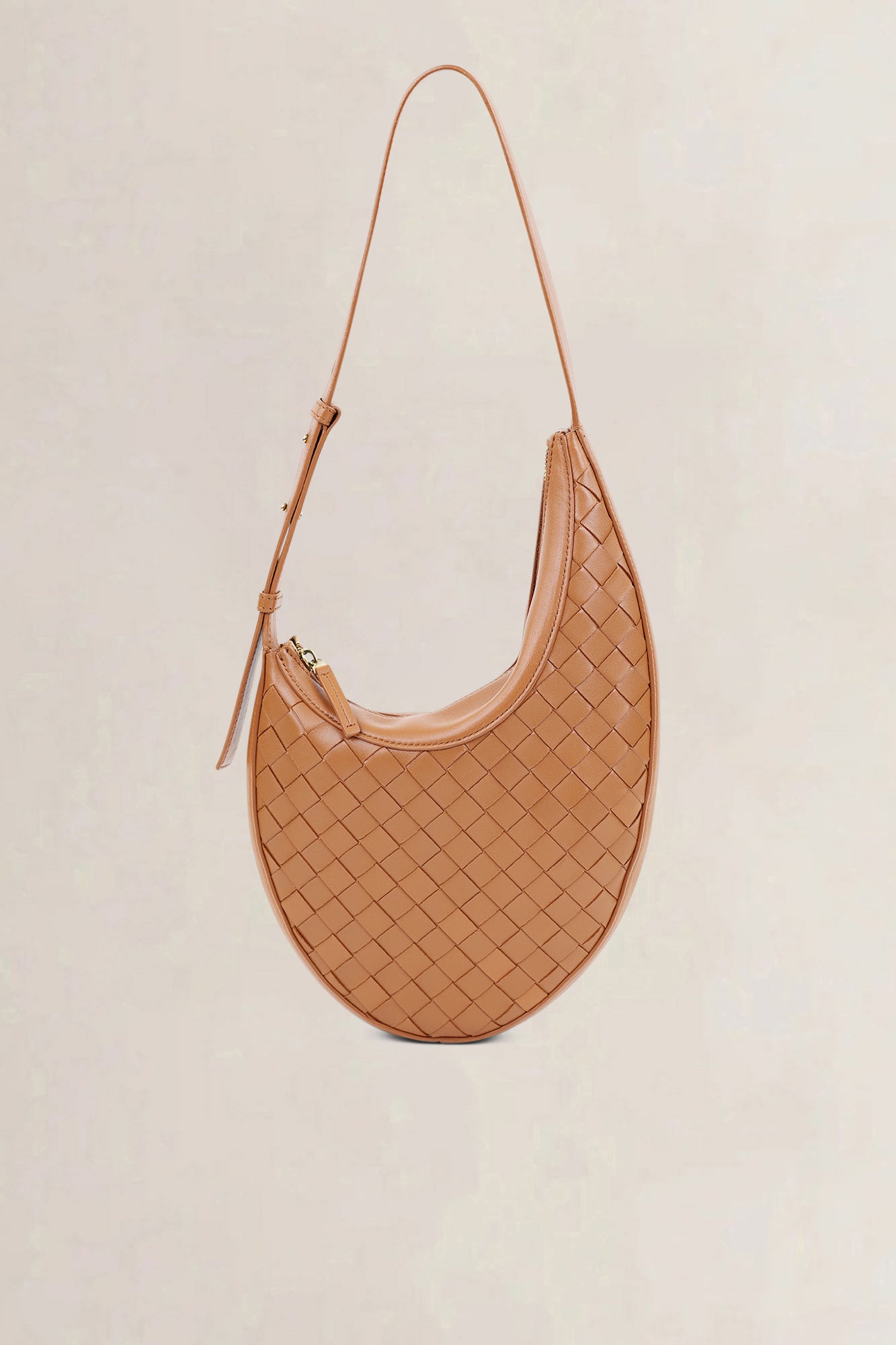 Bottega Veneta Brown Drop Small Wood Shoulder Bag