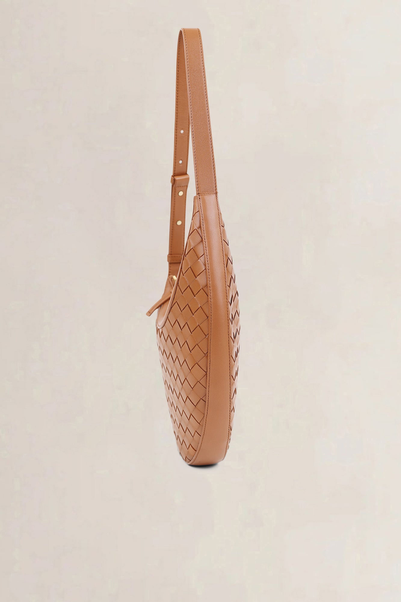Bottega Veneta Brown Drop Small Wood Shoulder Bag