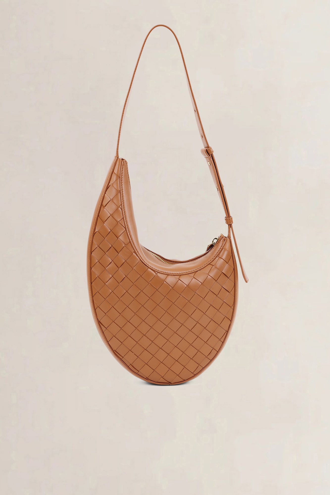 Bottega Veneta Brown Drop Small Wood Shoulder Bag