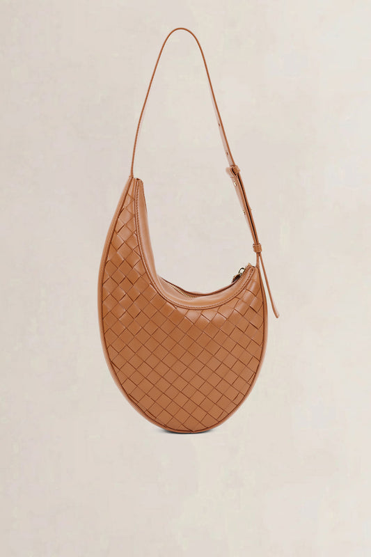 Bottega Veneta Brown Drop Small Wood Shoulder Bag
