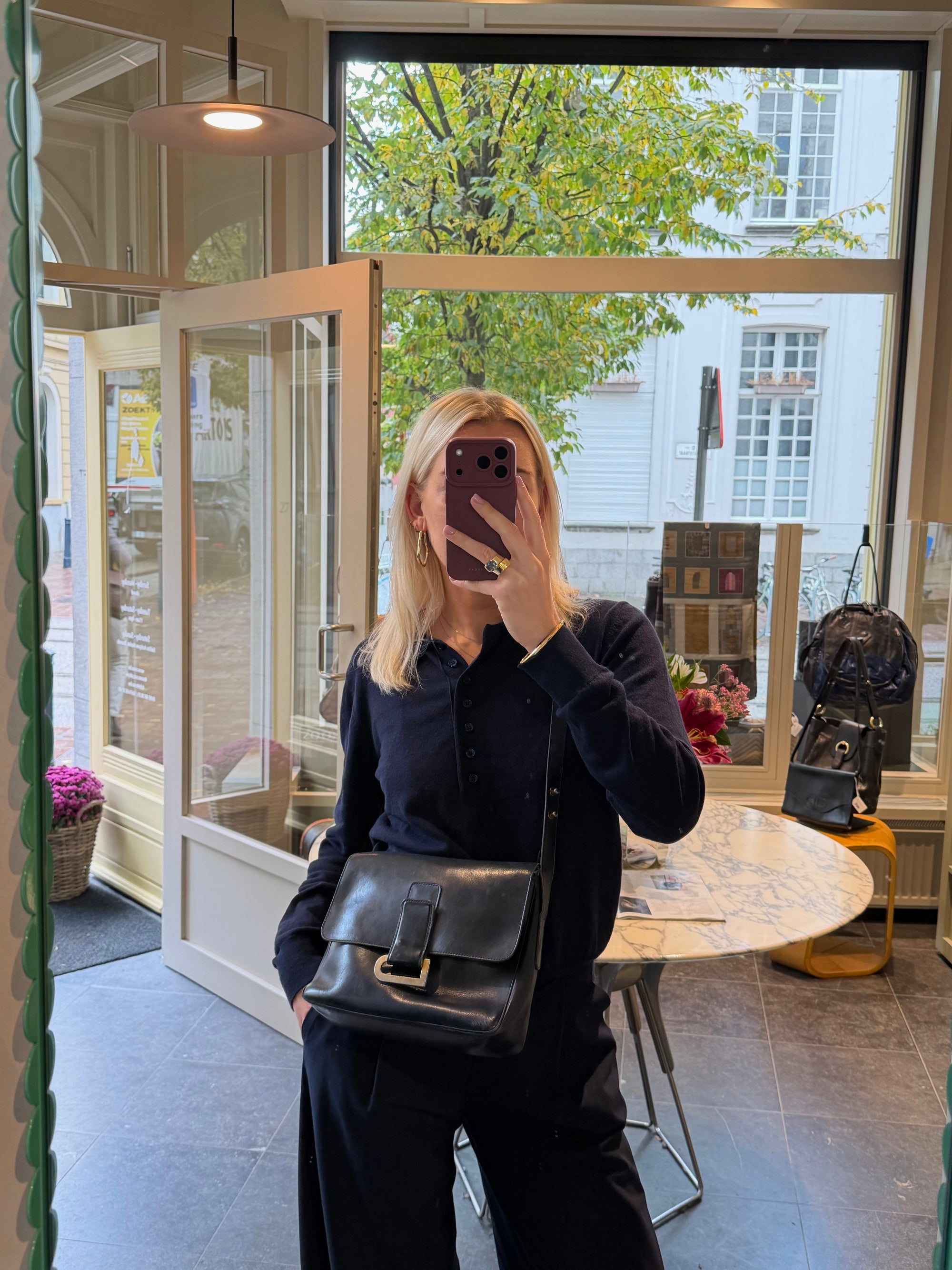 Delvaux Blue Poirier Crossbody Bag