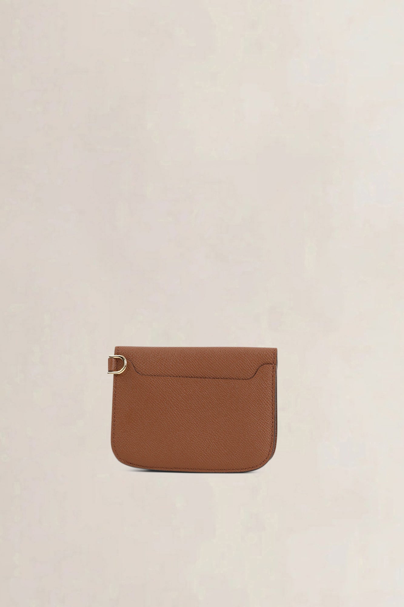 Delvaux Tan Compact Vagabond Wallet